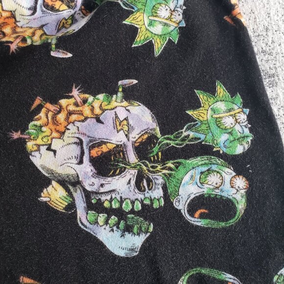 Divided Skull x Rick and Morty all over print sweat pants joggers - Picture 6 of 13